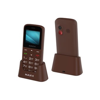  Мобильный телефон Maxvi B100DS Brown 