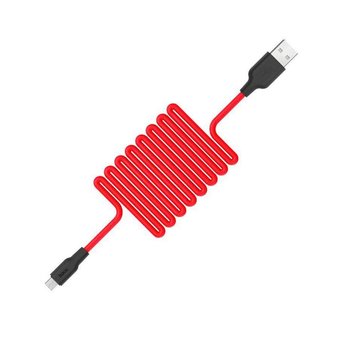 Дата-кабель HOCO X21 Type-C 1м (чёрно-красный) 