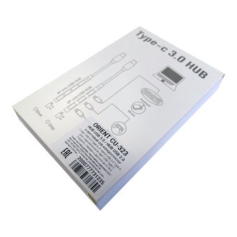  USB-концентратор ORIENT CU-323 серебристый 