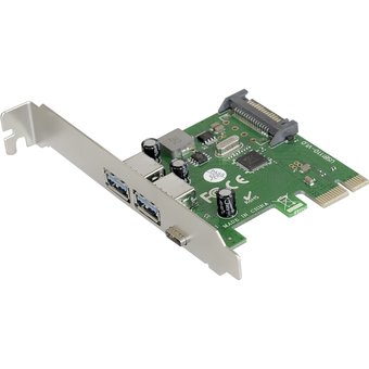  Контроллер Exegate EXE-323 EX283719RUS PCI-E 2.0, 2*USB3.0 ext + 1*Type-C, разъем доп.питания (OEM) 