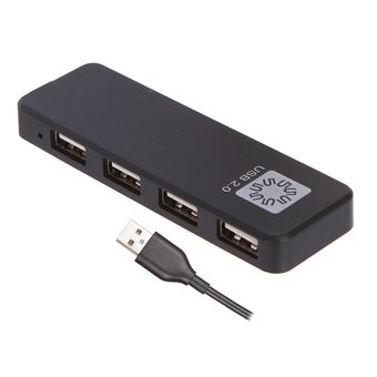  USB-концентраторы 5bites HB24-209BK 4*USB2.0/USB Plug/Black 