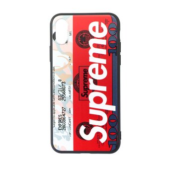  Чехол Supreme для iPhone X/XS красный 