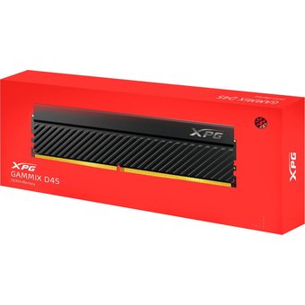  ОЗУ ADATA GAMMIX D45 (AX4U320016G16A-DCBKD45) 32GB DDR4 3200 DIMM Black Gaming Memory Non-ECC, CL16, 1.35V, Heat Shield, XMP 2.0 