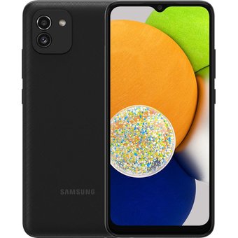  Смартфон Samsung Galaxy A03 4/64Gb Black (SM-A035FZKGMEB) 