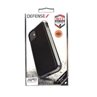  Чехол-накладка DEFENSE для iPhone 11 карбон (чёрный) 