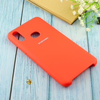  Чехол Silicone case для Samsung A10S 2019 оранжевый(19) 