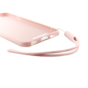  Чехол Матовый резиновый для iPhone 6/6S розовый 
