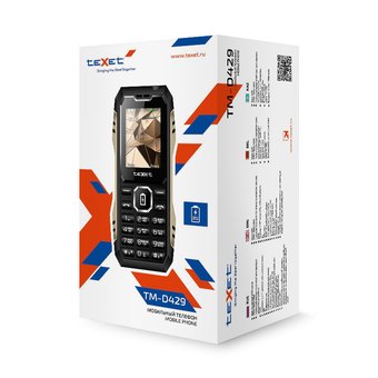  Мобильный телефон teXet TM-D429 антрацит 