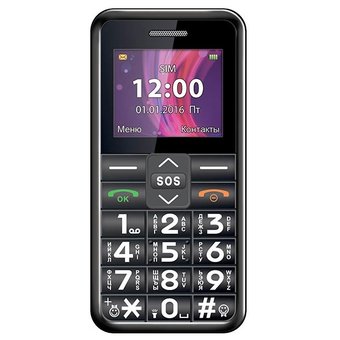  Мобильный телефон teXet TM-101 черный 