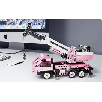  Конструктор детский Mi ONEBOT Mini Construction Crane Pink - Мини Кран Розовый 