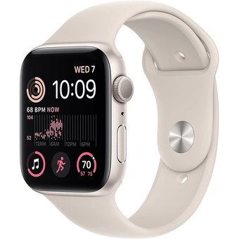  Часы Apple Watch SE (2022) 44mm SM Starlight Alum Case/Starlight SpBand MNTD3LL/A A2723 194253209454 