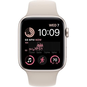  Часы Apple Watch SE (2022) 44mm SM Starlight Alum Case/Starlight SpBand MNTD3LL/A A2723 194253209454 
