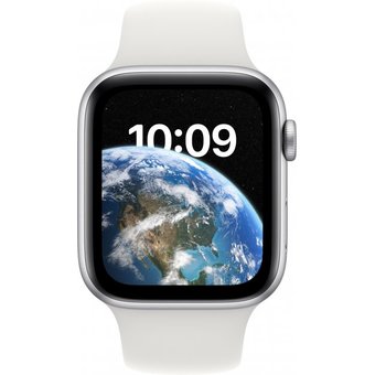  Часы Apple Watch SE (2022) 44mm ML Silver Alum Case//White Sp Band MNTJ3LL/A A2723 194253209508 