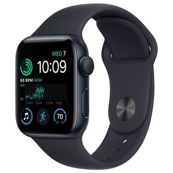  Часы Apple Watch SE (2022) 40mm SM Midnight Alum Case/Midnight Sp Band MNT73LL/A A2722 194253209416 
