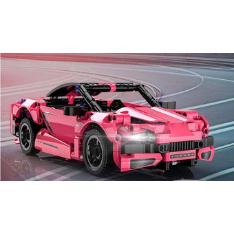  Конструктор детский Mi ONEBOT Static Supercar Toy Car Pink - Гоночная Машина Розовая 