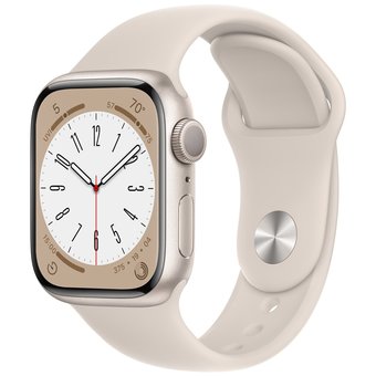  Часы Apple Watch S8 45mm ML Starlight Alumiin Case/Starlight Sport Band MNUQ3LL/A A2771 194253215059 