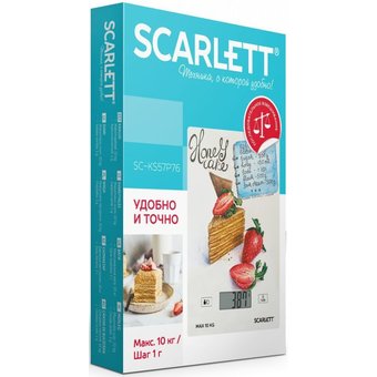  Весы кухонные Scarlett SC-KS57P76 Медовик 