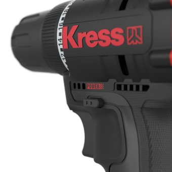  Дрель-шуруповерт аккумуляторная KRESS KUC12 12V 2.0Ач х2 