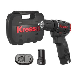  Дрель-шуруповерт аккумуляторная KRESS KUC12 12V 2.0Ач х2 