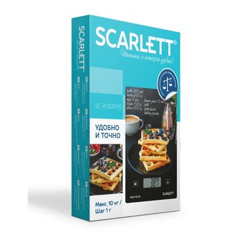  Весы кухонные Scarlett SC-KS57P75 Вафли 
