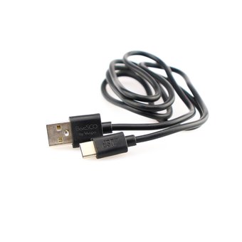  СЗУ 2 USB, 2,4A + Дата-кабель Type-C, 1м, черное, BoraSCO (VSP) 