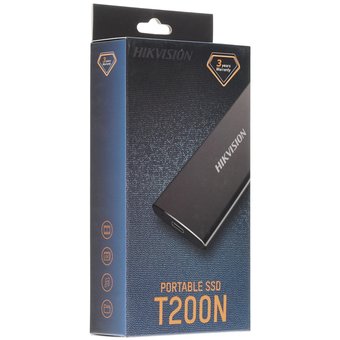  SSD Hikvision T200N (HS-ESSD-T200N 128G) 128GB, 3D NAND, USB 3.1, R/W-450/400 MB/s 