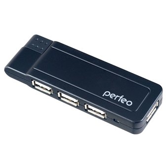  USB-HUB Perfeo 4 Port, (PF-VI-H021 Black) чёрный 