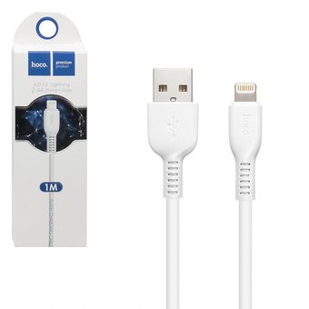  Дата-кабель HOCO X20 Flash lightning 1м (чёрный) 
