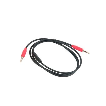  Аудио-кабель HOCO UPA12 с микрофоном 1м (красный) 