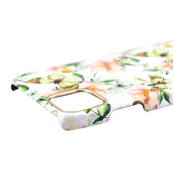  Чехол-накладка Kingxbar со стразами Swarovski для iPhone 11 Pro Max цветы (белый) 