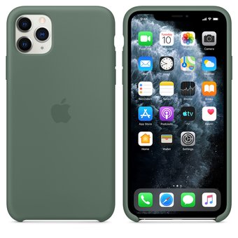  Чехол Silicone Case HC для iPhone 11 Pro Max (Pine Green) 