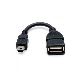  Кабель Atcom USB 2.0 AF/mini 5p, 0.8m, черный (для планшетов) 