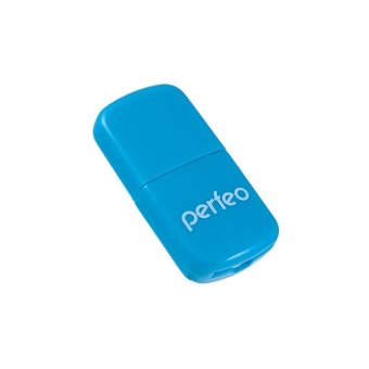  Картридер Perfeo PF-VI-R009 Blue microSD USB2.0 