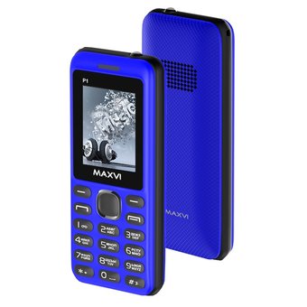  Мобильный телефон Maxvi P1 Blue/Black 