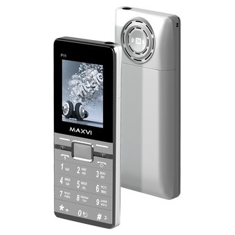  Мобильный телефон Maxvi P11 Silver 