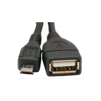  Кабель Atcom USB 2.0 AF - Micro 5P OTG 0,1м, черный 