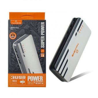  Внешний аккумулятор PADCOO 20000mAh=2400mAh (чёрный) 