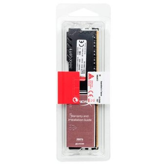  ОЗУ Kingston HyperX Fury Black (HX424C15FB3/8) 8GB DDR4-2400 PC4-19200 CL15 (15-15-15-29), 1.2V, XMP, retail 
