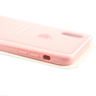  Чехол Silicone Case 360 для iPhone X/XS (Розовый)(12) 