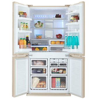  Холодильник Sharp SJ-FP97VBE бежевый 