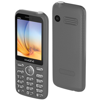  Мобильный телефон Maxvi K15n Grey 