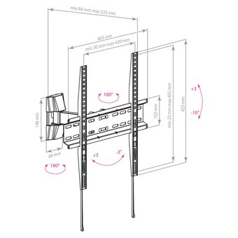  Кронштейн Arm Media LCD-413 Поворотно-наклонный, черный 