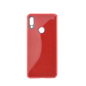  Накладка силиконовая блестящая для Xiaomi Redmi Note 7, красный 