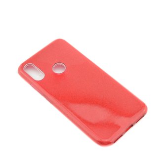  Накладка силиконовая блестящая для Xiaomi Redmi Note 7, красный 