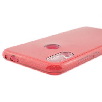  Накладка силиконовая блестящая для Xiaomi Redmi Note 7, красный 