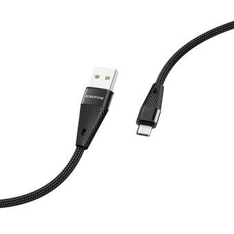  Дата-кабель BOROFONE BU10 Pineapple micro 1м (чёрный) 