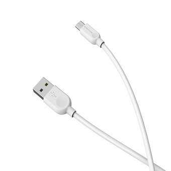  Дата-кабель BOROFONE BX14 LinkJet micro 3м (белый) 