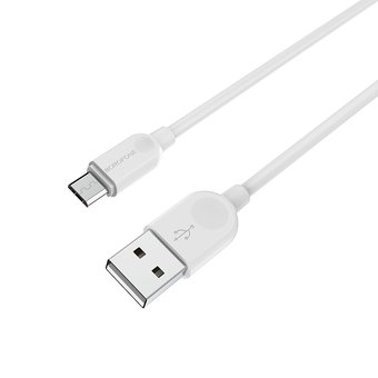  Дата-кабель BOROFONE BX14 LinkJet micro 3м (белый) 