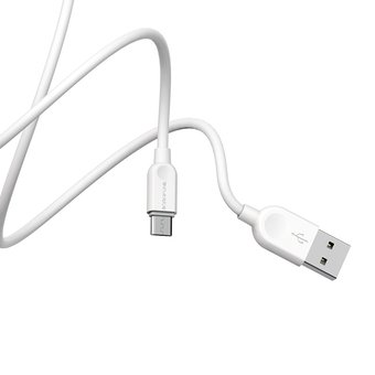  Дата-кабель BOROFONE BX14 LinkJet micro 3м (белый) 
