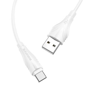  Дата-кабель BOROFONE BX18 Optimal Type-C 2м (белый) 
